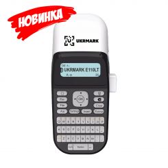Портативный термотрансферный принтер этикеток, QR и штрих-кодов UKRMARK E110LT, Bluetooth, совместимый с картриджами DYMO типа LT
