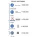 Картридж UKRMARK тип A 12.7mm, ЖЕЛТЫЙ, повышенная адгезия, быстросохнущий