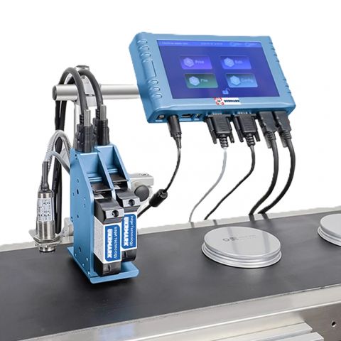 Конвеєрний краплеструменевий промисловий принтер UKRMARK 2251, TIJ, 2 друкуючі головки по 25,4мм (з сенсором, без картриджу)