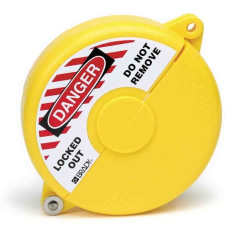 Блокиратор затворных вентилей, раздвижной, желтый, диаметр круглого элемента 254-320 мм