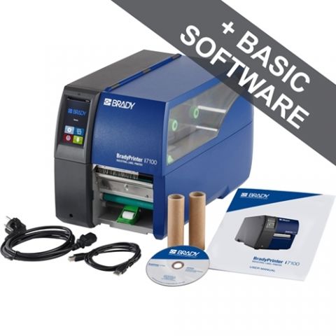 BRADY i7100-300-P-EU (300dpi, модуль зняття етикетки, Brady Workstation Basic Suite) Промисловий принтер етикеток
