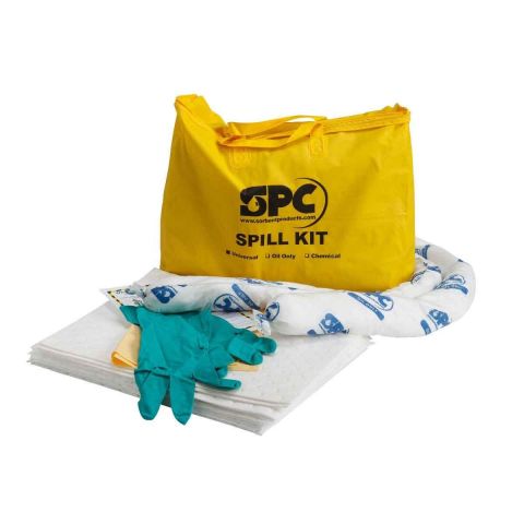 SKO-PP Экономичный комплект для сбора проливов(масла) 10 салфеток, 41 см x 51 см, 2 бона SOC, диам. 7.6 см x 122 см, 1 пара защитных перчаток,1 мешок