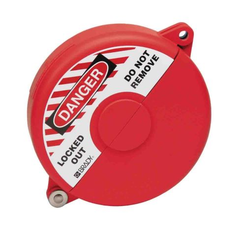 Блокиратор затворных вентилей, раздвижной, красный, диаметр круглого элемента 127-165 мм