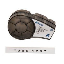 BRADY M21-375-423, 9,53мм х 6,4м, чорним на білому, поліестр, стрічка для принтерів етикеток