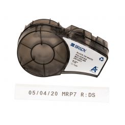BRADY M21-500-488, 12,7мм х 6.4м, чорним на білому, поліестер, стрічка для принтерів етикеток