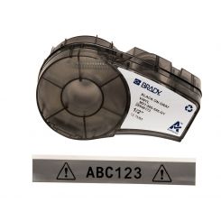 BRADY M21-500-595-GY, 12,7мм х 6,4м, чорним на сірому, вініл, стрічка для принтерів етикеток 