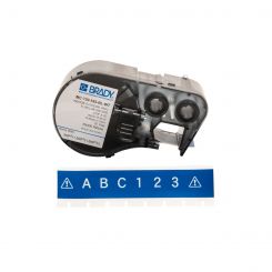 BRADY MC-750-595-BL-WT, 19,05мм х 7,62м, білим на синьому, вініл, стрічка для принтерів етикеток