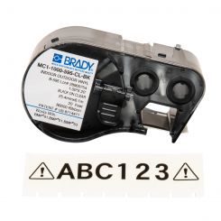 BRADY MC1-1000-595-CL-BK, 25,40мм х 7,62м, чорним на прозорому, вініл, стрічка для принтерів етикеток