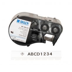 Стрічка для принтера етикеток BRADY MC-500-422, Безперервна стрічка: 12,7 мм х 7,62 м. Маркування: чорним на білому