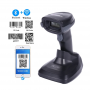 Сканер штрих-кодів UKRMARK EV-B2504(2D) для 1D, 2D, QR кодів, CMOS, Підключення: Дротове (USB) / Бездротове (Bluetooth та 433MHz), з базою, дальність передачі до 500м, IP64, чорний